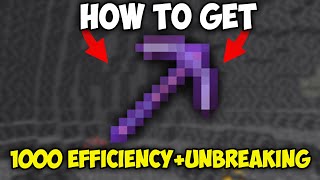 How to Get a 1000 Unbreaking and 1000 Efficiency Pickaxe in Minecraft 1206  121 [upl. by Carlota]