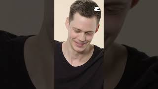 Bill Skarsgård on making Pennywises crossed eyes esquire billskarsgård pennywise [upl. by Flossi]