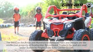 2x24V 4x4 Can Am Maverick 2 Seater Ride on UTV for Kids [upl. by Yrtnahc]