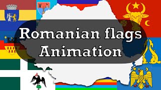 Romanian flags animation [upl. by Rehtaeh]