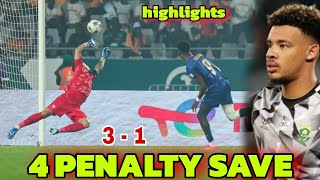 William Saved 4 Penalties  South Africa vs Cape Verde highlights [upl. by Aicetal545]