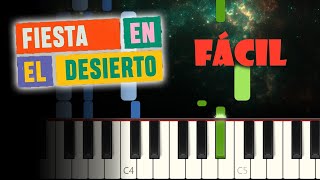 Fiesta en el Desierto  Montesanto  Piano tutorial fácil [upl. by Doersten]