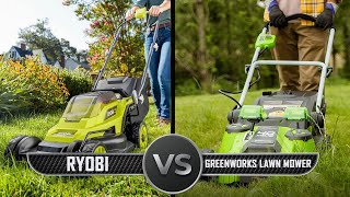 Ryobi vs Greenworks Lawn Mower [upl. by Swirsky]