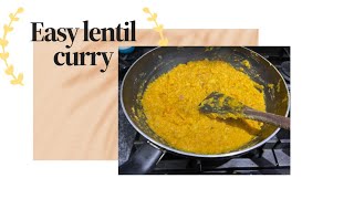 Easy and tasty lentil curry perfect for autumn [upl. by Darrin646]