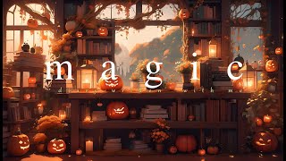 🎃🦇 Witch s✨ Magic Diary ✨  RELAXING ASMRfire place writing sound for study relax [upl. by Paget194]