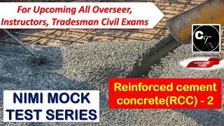 NIMI MOCK TEST SERIESFOURTH SEMESTER ITI DRAUGHTSMAN CIVILRCCCIVIL ENGINEERING EXAMS [upl. by Sivrat703]