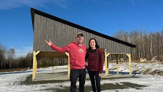 Now Its Starting to Look Like our Dream BARN Day 8 BUILDING Our OFF GRID Barn in the WOODS [upl. by Kiyohara]