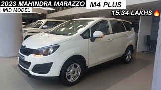 2023 Mahindra Marazzo M4 PLUS Mid Model ₹ 1534 Lakhs Detailed Review  Moter Jet [upl. by Reisman]