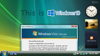 Windows 10 but it looks like Windows Vista VistaReloaded Demo [upl. by Kiele]