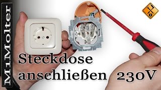 Steckdose anschließen  230V  Aber wie [upl. by Oigile724]