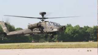 AH64 Army Attack Helicopter startuptakoff and low pass [upl. by Niltiac]