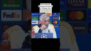 Carlo Ancelotti Shocking words to Mbappé that left the entire world in total Shock😳 realmadrid [upl. by Briano278]