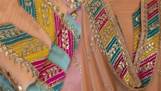 bridal dupatta tutorial how to make gotta putti for dupatta chattaputti gotta putti tutorial [upl. by Justis]