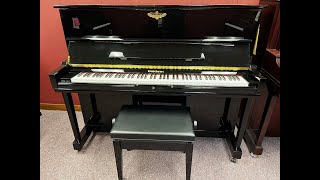 Used Baldwin Ebony Polish BP1 Studio Piano [upl. by Akimrej]