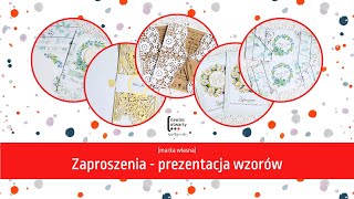 Zaproszenia  prezentacja wzorów [upl. by Heyde]