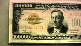 Real 100000 bill cash money with Woodrow Wilson  forget about Benjamins its all about Wilsons [upl. by Irina]