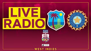 🔴 LIVE RADIO  West Indies v India  4th Kuhl Stylish Fans T20I powered by Black and White [upl. by Aivatan]