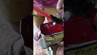 Mixing of sanding sealer with tinting color woodworking mixing sandingsealer GlaidelQuinAdam [upl. by Simson]