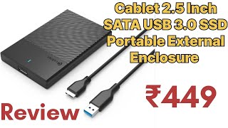 Cablet 25 Inch SATA USB 30 HDDSSD External Enclosure Detail Review [upl. by Asel]