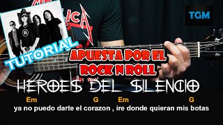 Como tocar  Apuesta Por El Rock and Roll  Heroes Del Silencio  Guitarra Tutorial [upl. by Eivod]