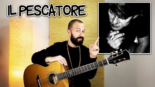 Tutorial Chitarra Canzoni Facili  Fabrizio De André  Il Pescatore [upl. by Taran]