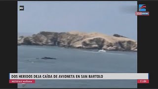 🇵🇪Avioneta Cae al Mar en una Playa de San Bartolo y Deja Dos Heridos [upl. by Arrol]