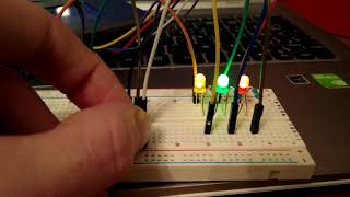 Led intensity  NI myRio  labview  potentiometer  photocell  leds [upl. by Naruq]