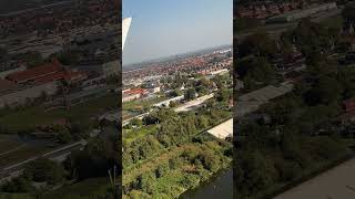 Clear views Aalsmeer landing Schiphol Amsterdam airport [upl. by Vasileior]