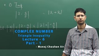 Triangle Inequality  Complex Number  Lecture 6  Part 1 by Manoj Chauhan Sir  Best Approach [upl. by Hadwyn183]