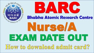 BARC recruitment Exam date out  exam date 25082024 [upl. by Kelley]