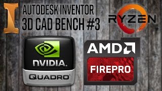 3D CAD PC Hardware Benchmark 3  Ryzen amp Quadro M4000 vs FirePro W9100 [upl. by Noryk985]