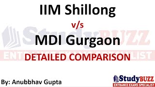 IIM Shillong Vs MDI Gurgaon  Eligibility Placements Admission process Fees Comparison [upl. by Ielerol]