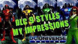 DCUO  DLC 9 Lantern Styles My Impressions [upl. by Pippas]