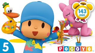 🏒POCOYO em PORTUGUÊS do BRASIL  Mil jogos divertidos  143 min   DESENHOS ANIMADOS para crianças [upl. by Patterman]