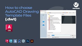 How to choose AutoCAD Drawing Template dwt  File location  How to open [upl. by Ahseei]