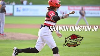 Shawon Dunston Jr Lancaster Barnstormers 2022 Atlantic League Champions [upl. by Nylia]