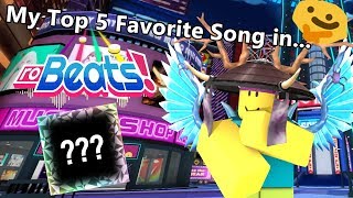 My TOP 5 Favorite Song in RoBeats  Roblox [upl. by Ahtelahs]