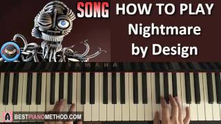 HOW TO PLAY  FNAF ENNARD SONG  Nightmare By Design  TryHardNinja Piano Tutorial Lesson [upl. by Karita]