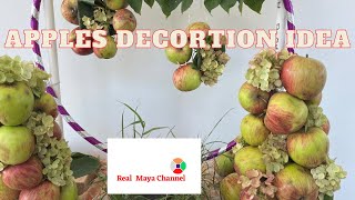 Appletastic Decor Crafting Magic with Real Apples festival diy goviral ecofriendly [upl. by Aneleve994]