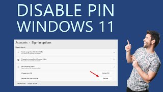 How to Disable PIN in Windows 11 Fix PIN Remove Greyed Out [upl. by Branham888]