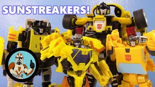 Sunstreaker party Transformers Alternators Universe 08 Earthrise Studio Series Bumblebee Concept [upl. by Birck959]