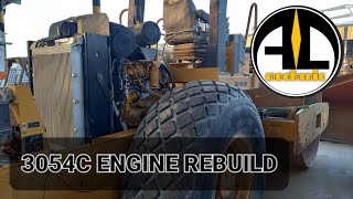 CAT ROLLER COMPACTOR 3054C ENGINE REBUILD [upl. by Ihsar]