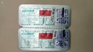 Nexito 10 Tablet  Nexito Tablets  Escitalopram Tablets  Nexito 10mg Tablet Uses Side effects Dose [upl. by Karame292]