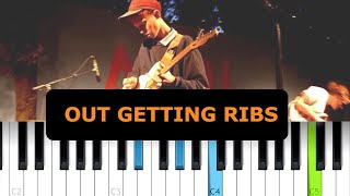 King Krule  Out Getting Ribs Piano Tutorial [upl. by Steffane535]