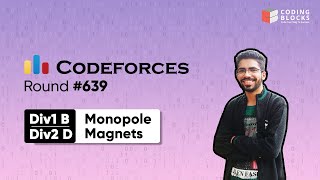 Codeforces Round 639 1344 B Monopole Magnets  Competitive Coding  Coding Blocks [upl. by Lanie805]