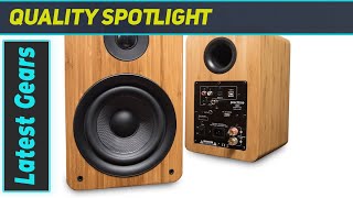 Peachtree Audio M25 Powered Speakers  Real Bamboo  InDepth Review [upl. by Neirol]