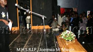 Tribute to Joemwa M Mwale and othersZambian comedy [upl. by Sinnoda]