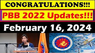 CONGRATULATIONS PBB 2022 Updates SARO PINALABAS NA FEBRUARY 16 2024wildtvoreg pbb2022 [upl. by Dorelia]