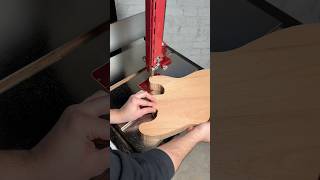 Cutting a Guitar Body customguitar handcrafted guitarbuilding custom handmade guitar wood [upl. by Tisbee]