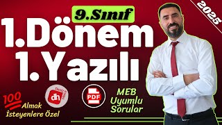 9SINIF 1DÖNEM 1YAZILI SORULARI Yeni Nesil Sorular 💯 9 Edebiyat Sınava Hazırlık Çalışması [upl. by Burleigh189]